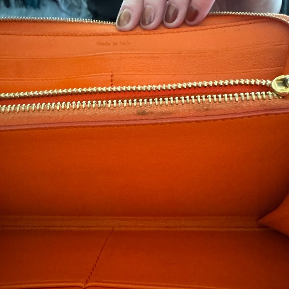 Céline orange Python wallet - Picture 5 of 5